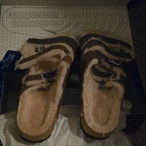 Birgenstock Shearling Lined Sandals
